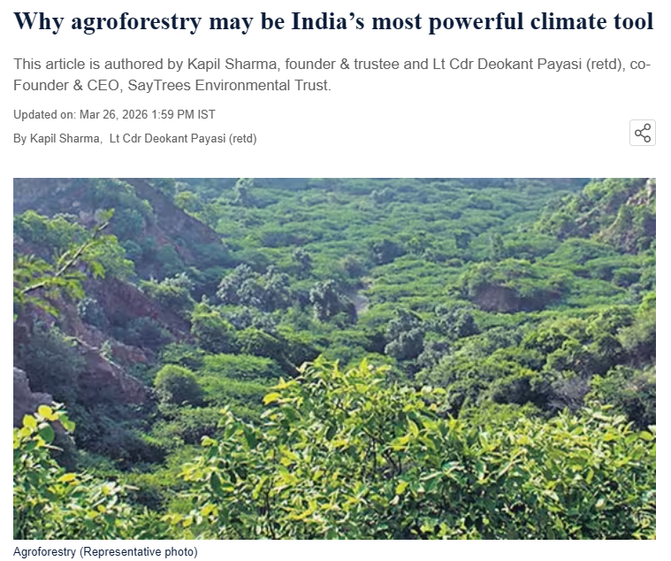 Why Agroforestry May Be India’s Most Powerful Climate Tool